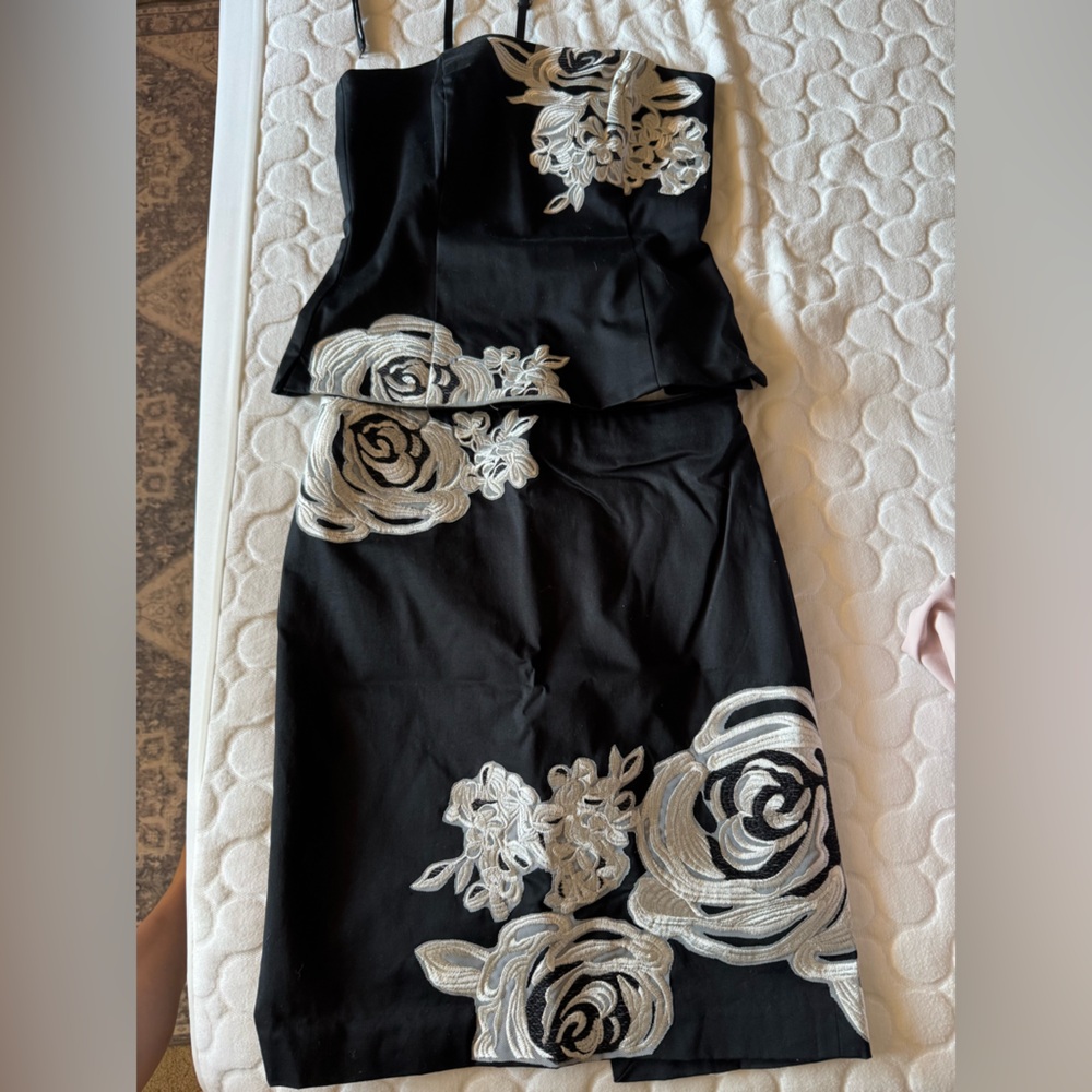 White House Black Market Monochrome Dress